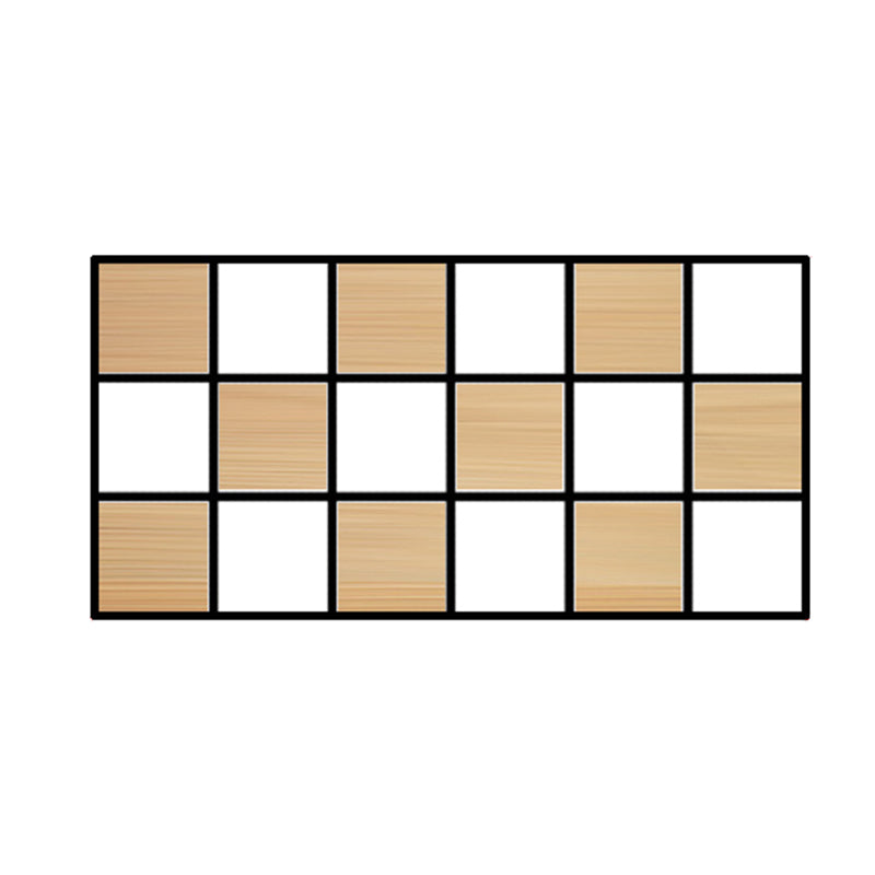 Contemporary Wooden Bookcase Floating Natural Closed Back Bookshelf