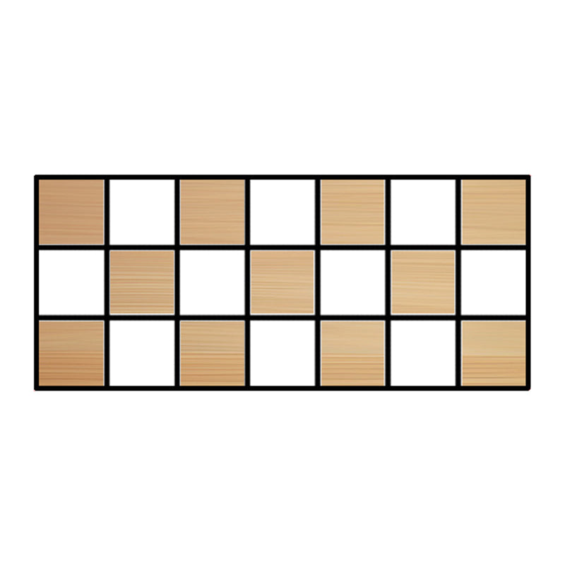 Contemporary Wooden Bookcase Floating Natural Closed Back Bookshelf