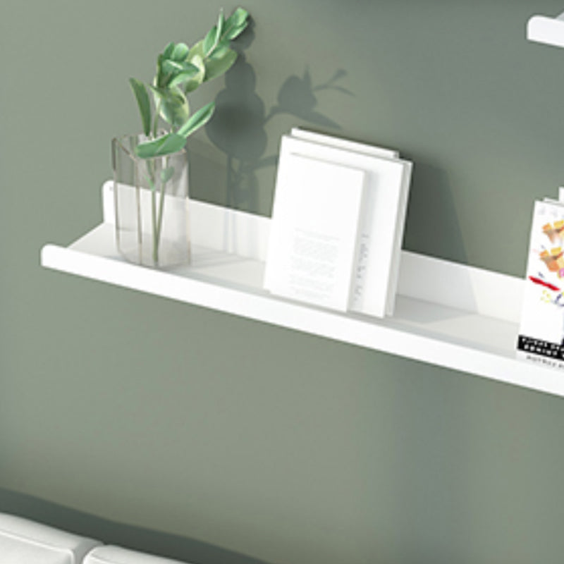 Metal Closed Back Bookcase Floating Glam Wall Mounted Bookshelf