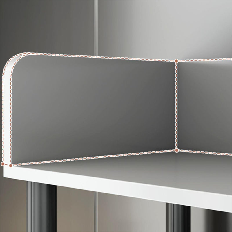 Contemporary Standard Bookshelf Engineered Wood Bookcase with Shelves