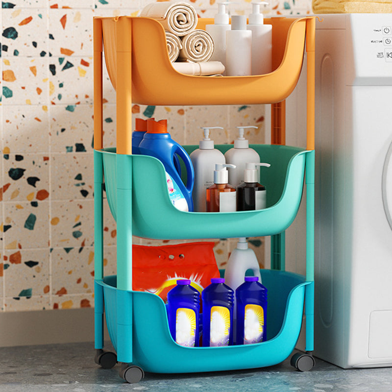 Contemporary Plastic Bookcase Standard Open Back Bookshelf with Shelves