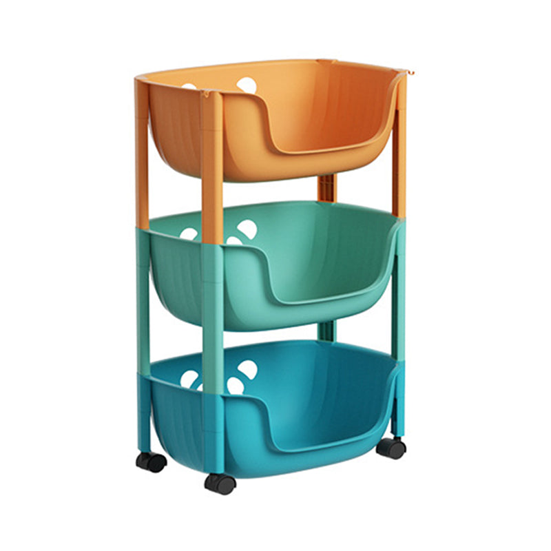 Contemporary Plastic Bookcase Standard Open Back Bookshelf with Shelves