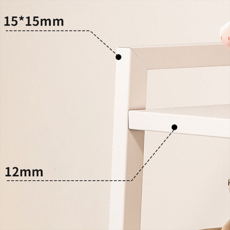 Engineered Wood Bookcase Ladder Contemporary Bookshelf with Shelves