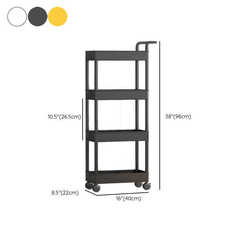 Scandinavian Plastic Bookcase Standard Open Back Bookshelf with Shelves