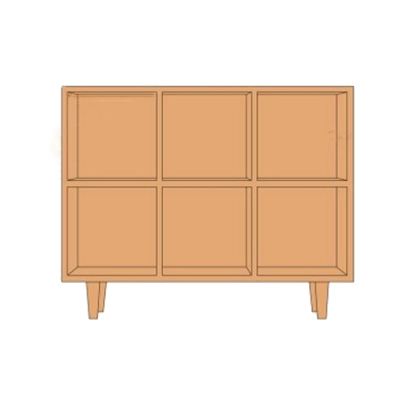 Contemporary Wooden Bookshelf Standard Bookcase with Shelves