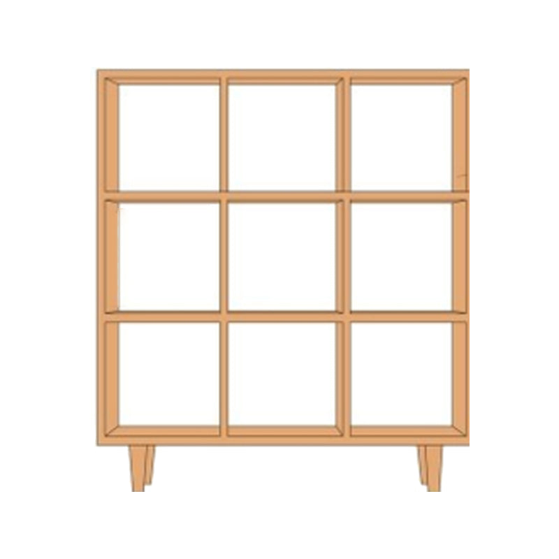 Contemporary Wooden Bookshelf Standard Bookcase with Shelves