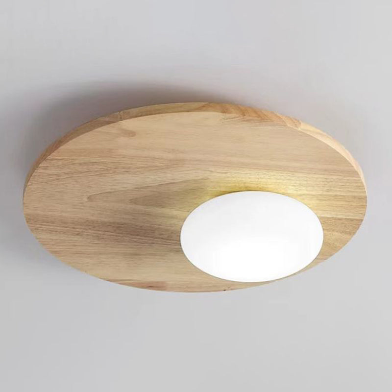 Modern Ceiling Light Wood Flush Mount Lighting for Hallway and Home