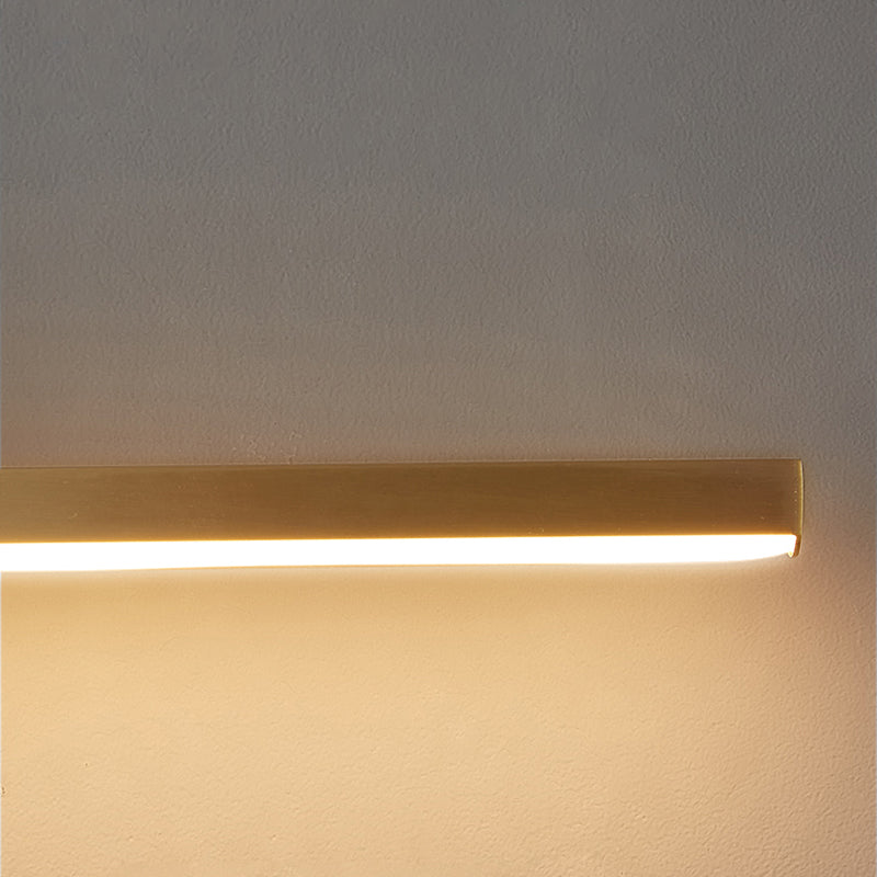 LED Modern Metal Wall Sconce Linear Shape Wall Light with Acrylic Shade for Bedroom