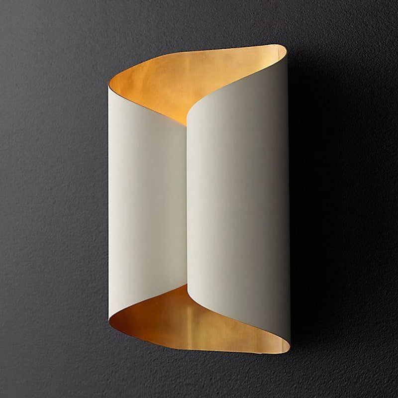 Modern Style Geometry Shape Wall Sconce Metal 2 Lights Sconces for Bedroom