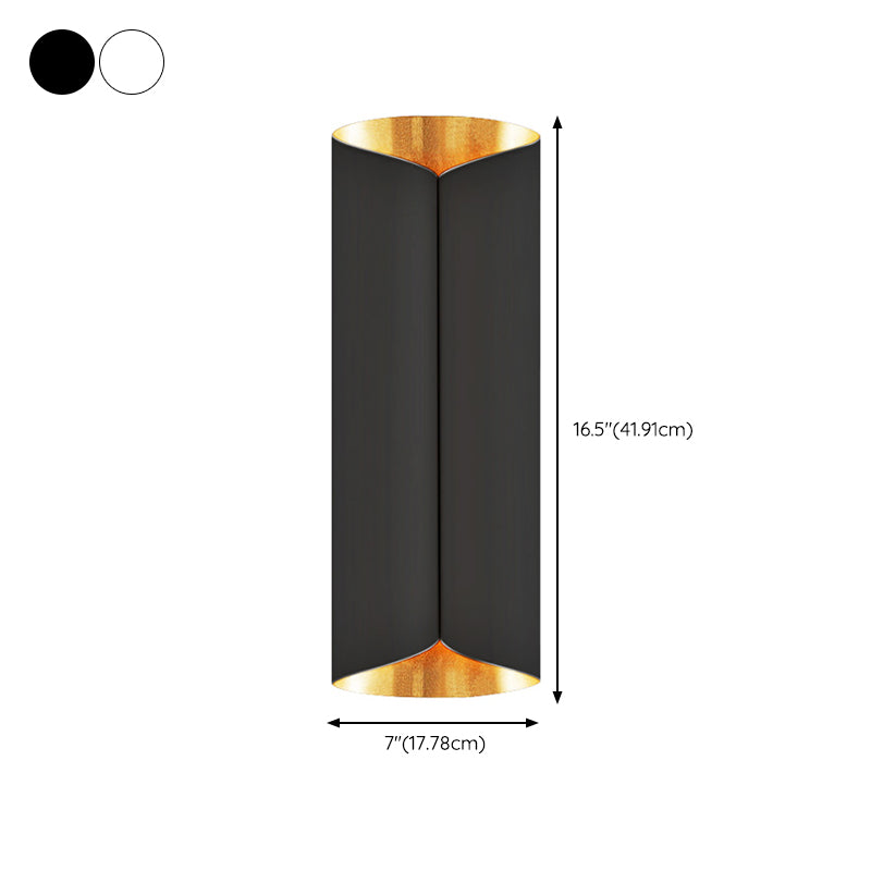 Modern Style Geometry Shape Wall Sconce Metal 2 Lights Sconces for Bedroom