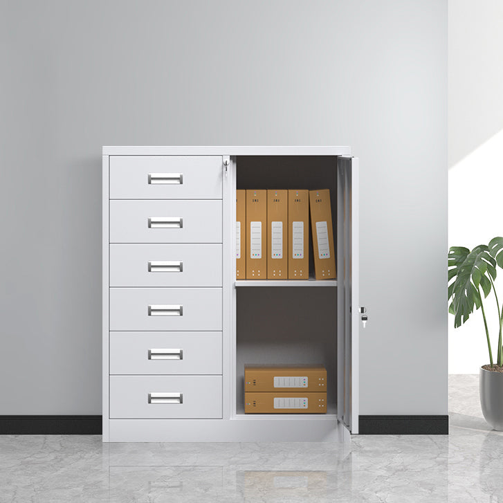 Modern File Cabinet Steel Locking Drawers and Storage Shelves Filing Cabinet