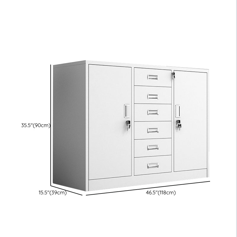 Modern Filing Cabinet Steel Lock and Storage Fire-Resistant File Cabinet