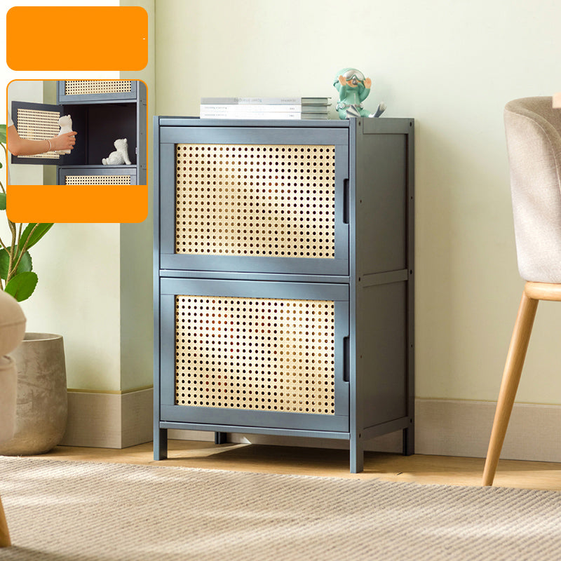 Modern Accent Cabinet with Doors and Straight Legs for Living Room
