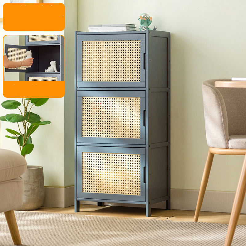 Modern Accent Cabinet with Doors and Straight Legs for Living Room