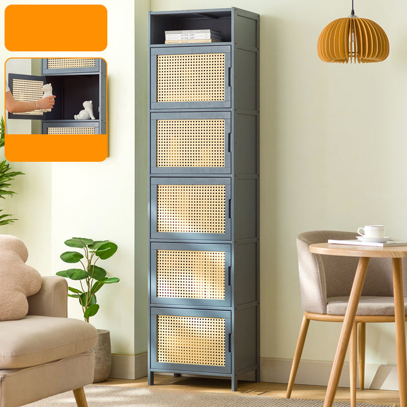 Modern Accent Cabinet with Doors and Straight Legs for Living Room