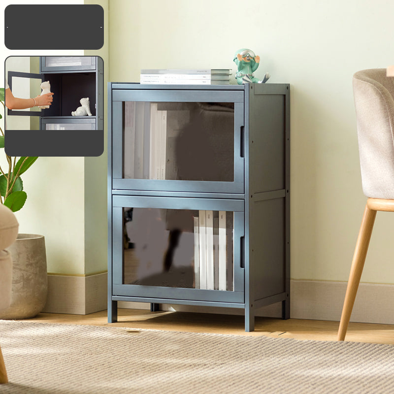 Modern Accent Cabinet with Doors and Straight Legs for Living Room