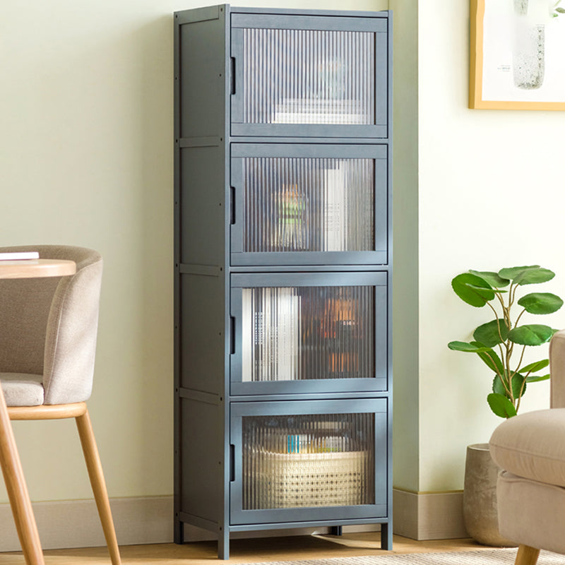 Modern Accent Cabinet with Doors and Straight Legs for Living Room