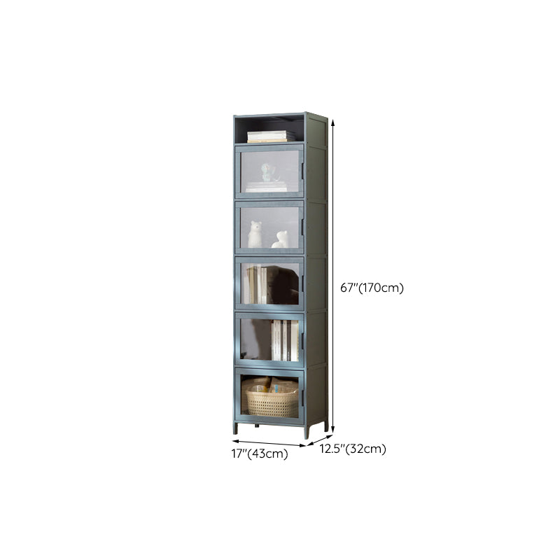 Modern Accent Cabinet with Doors and Straight Legs for Living Room