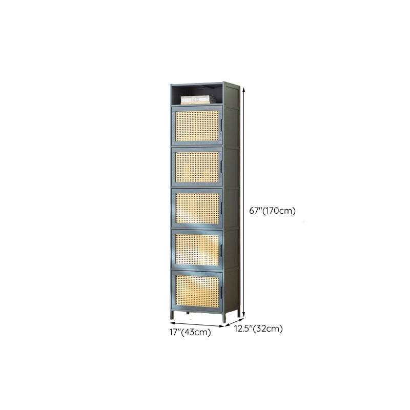 Modern Accent Cabinet with Doors and Straight Legs for Living Room