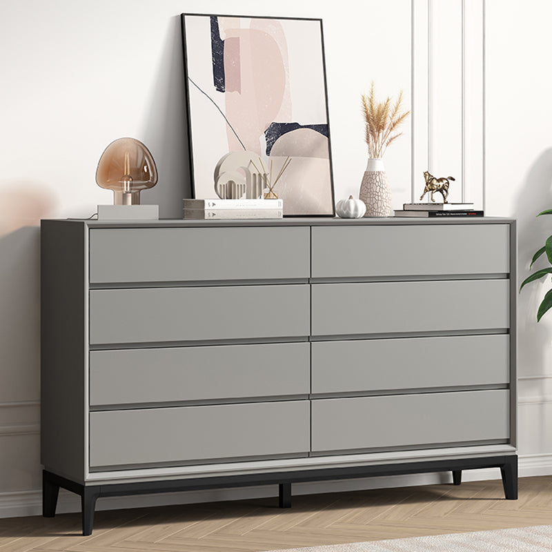 Contemporary Accent Chest with Drawers and Straight Legs Rectangle Chest