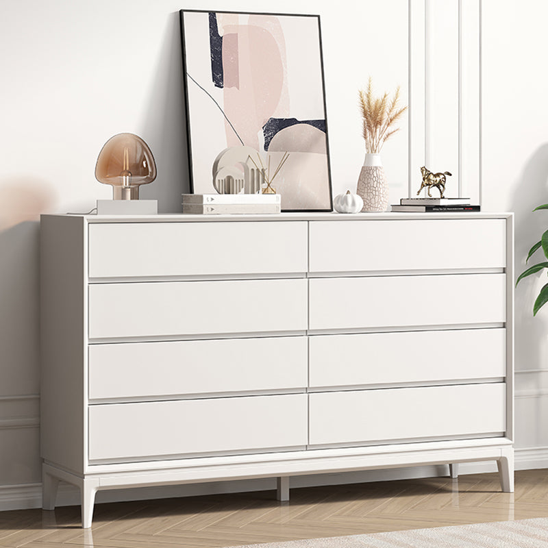 Contemporary Accent Chest with Drawers and Straight Legs Rectangle Chest