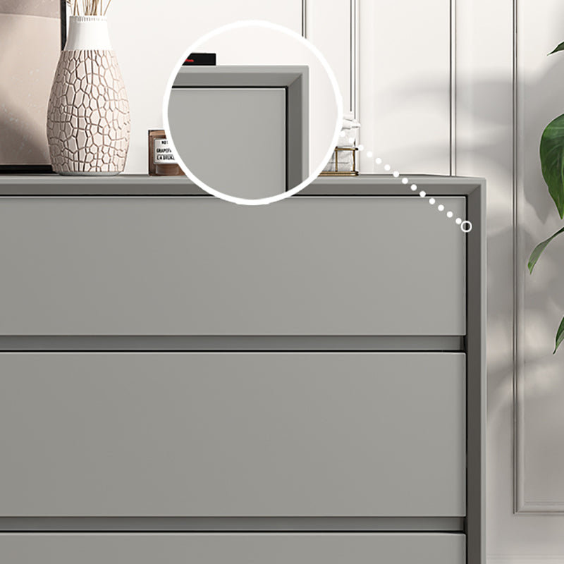Contemporary Accent Chest with Drawers and Straight Legs Rectangle Chest