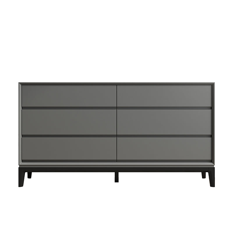 Contemporary Accent Chest with Drawers and Straight Legs Rectangle Chest