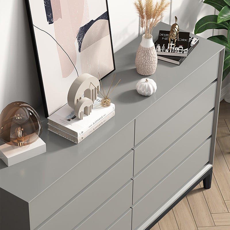 Contemporary Accent Chest with Drawers and Straight Legs Rectangle Chest