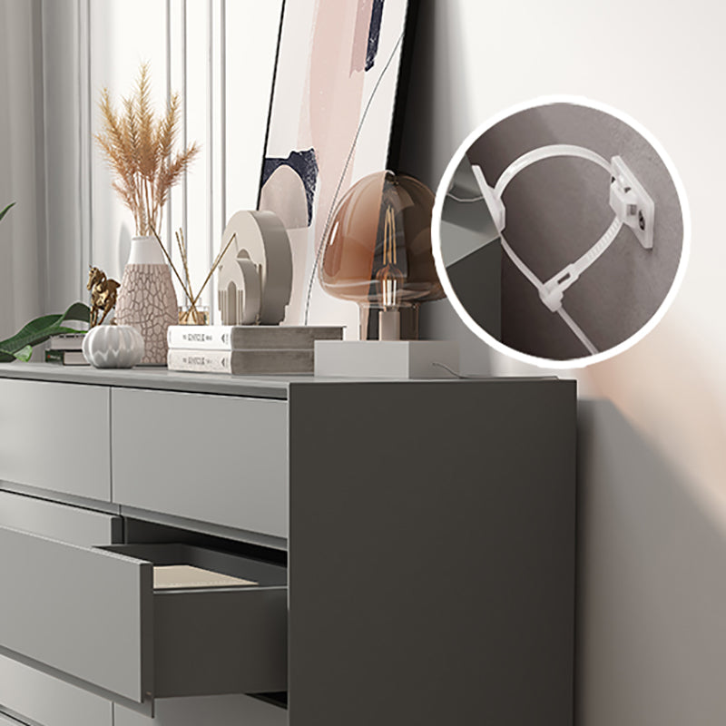 Contemporary Accent Chest with Drawers and Straight Legs Rectangle Chest