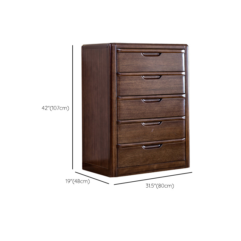 Brown 18.90" Wide Accent Chest Mid-Century Modern Wood Accent Chest
