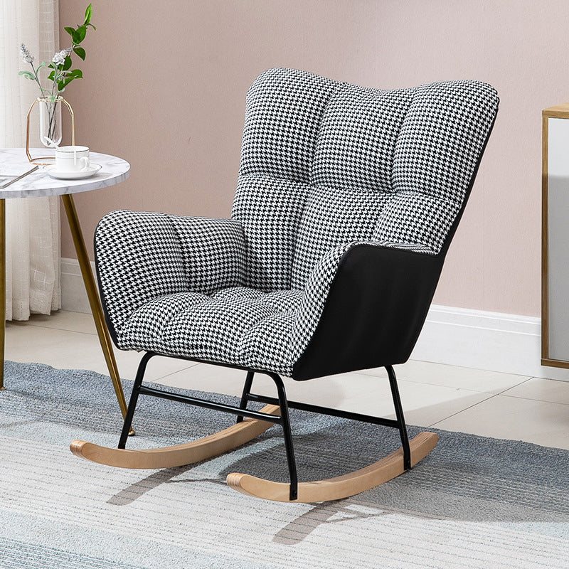 Contemporary Nursery Sofa Rocking Chair Indoor Rocking Chair with Ottoman