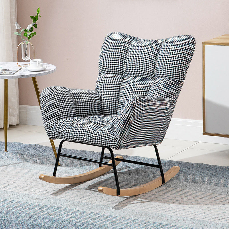 Contemporary Nursery Sofa Rocking Chair Indoor Rocking Chair with Ottoman