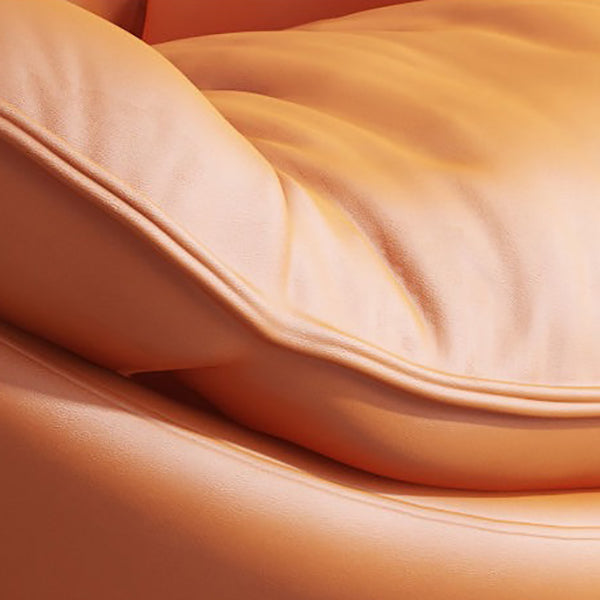 Contemporary Rocking Chair Faux Leather Waterproof Glider Chair with Removable Cushions