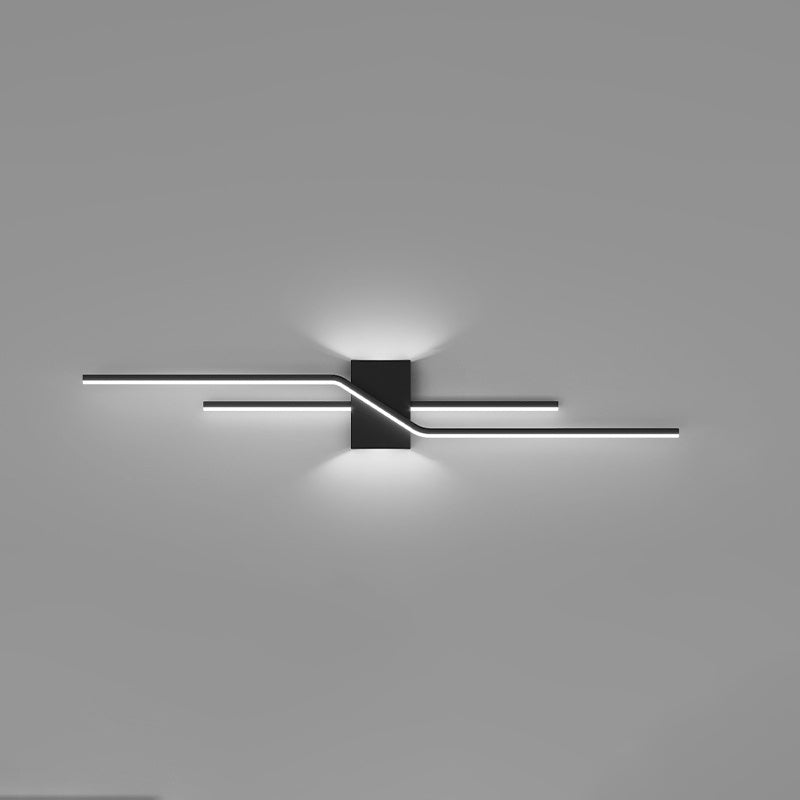 Minimalism Wall Light Fixtures Linear LED Indoor Wall Sconce Lighting for Living Room