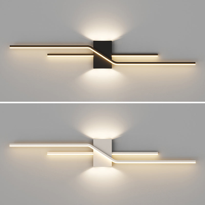 Minimalism Wall Light Fixtures Linear LED Indoor Wall Sconce Lighting for Living Room
