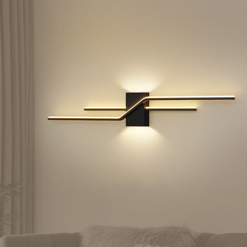 Minimalism Wall Light Fixtures Linear LED Indoor Wall Sconce Lighting for Living Room