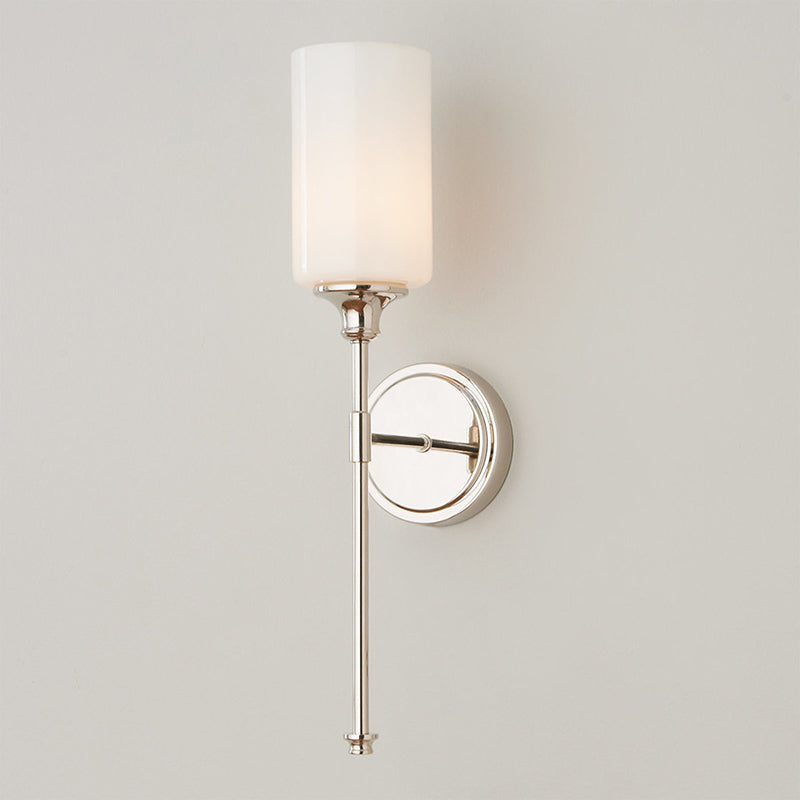 Vintage Vanity Lighting Milky Glass Wall Light Fixture for Bathroom