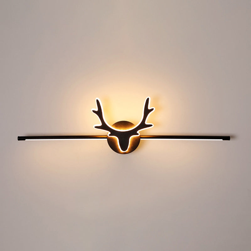 Nordic Style Iron Vanity Light Antler Shape Vanity Lamp for Shower Room