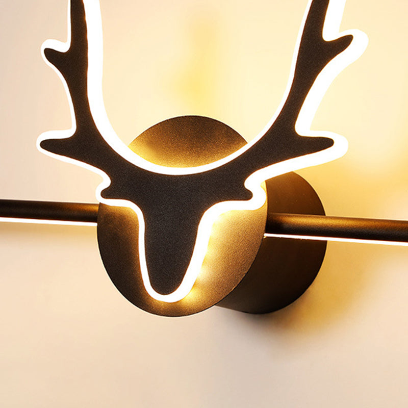Nordic Style Iron Vanity Light Antler Shape Vanity Lamp for Shower Room