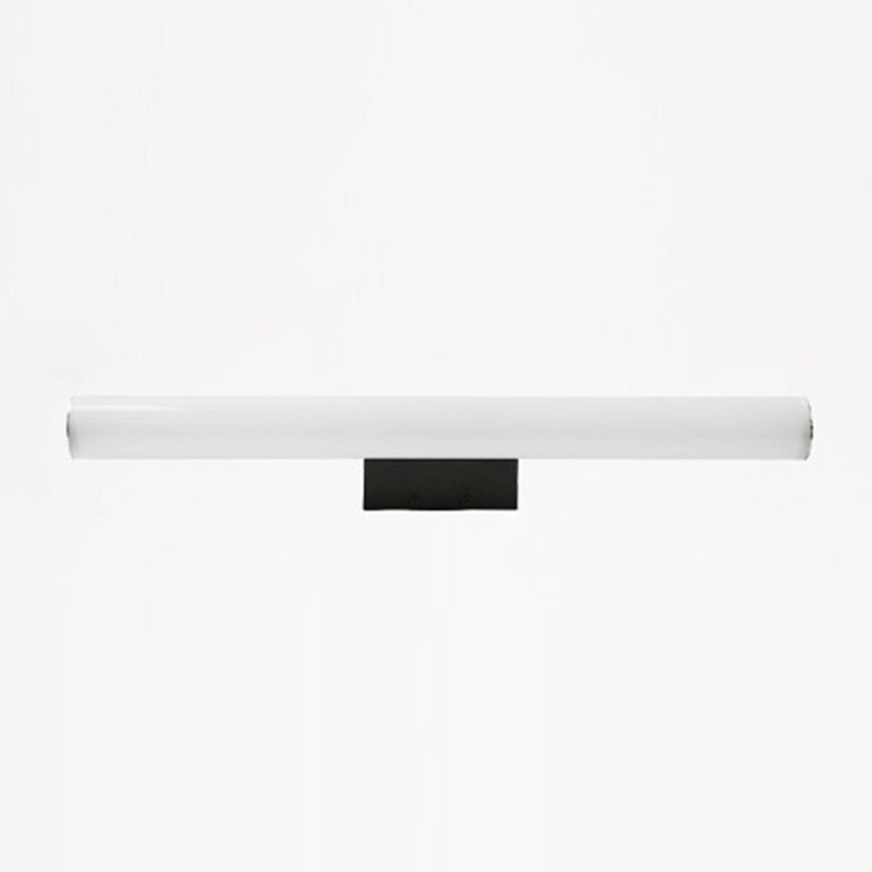 Metal Linear Vanity Lamp Modern 1-Light Vanity Wall Lights in White