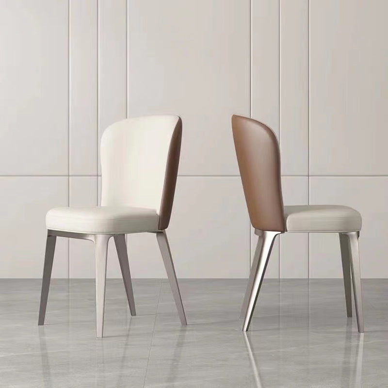 Contemporary Kitchen Dining Side Chair Upholstered Armless Chair