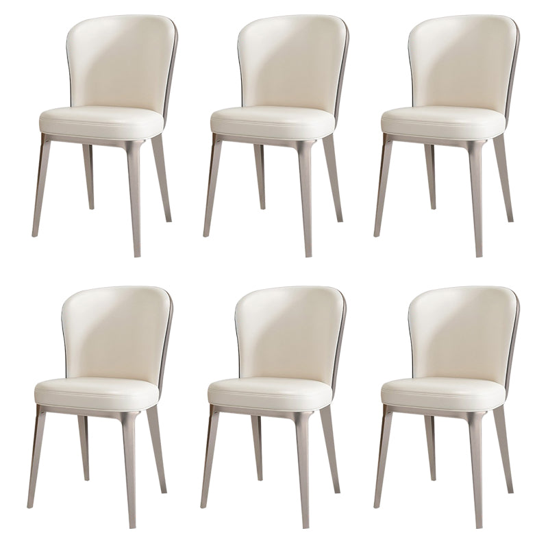 Contemporary Kitchen Dining Side Chair Upholstered Armless Chair
