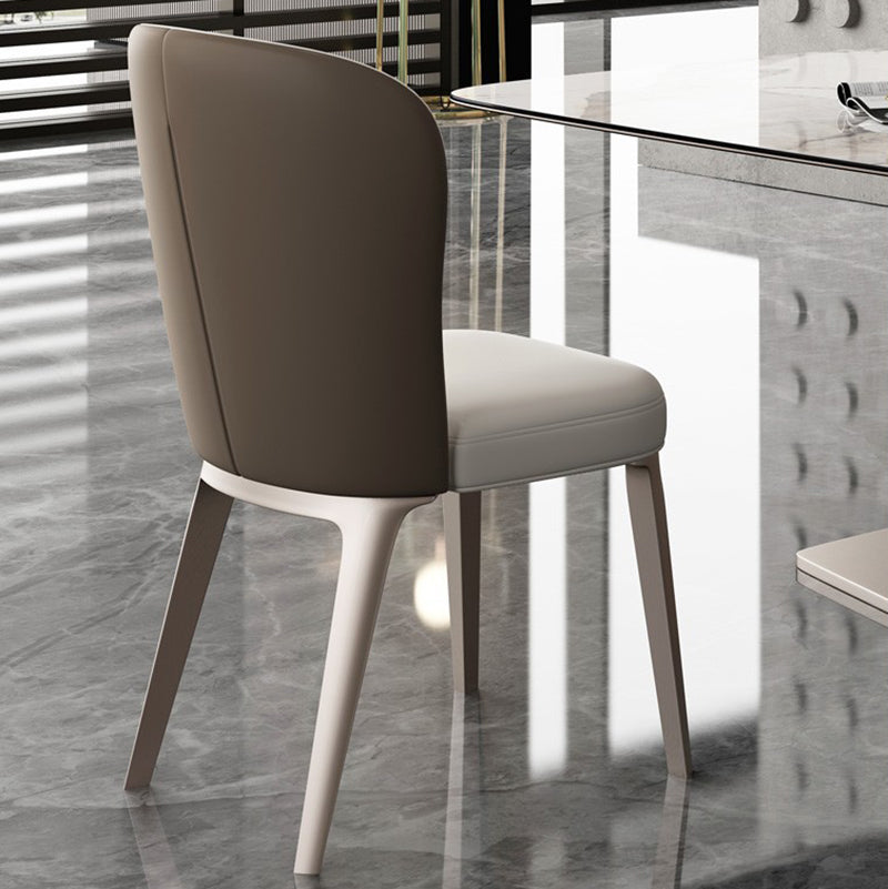 Contemporary Kitchen Dining Side Chair Upholstered Armless Chair