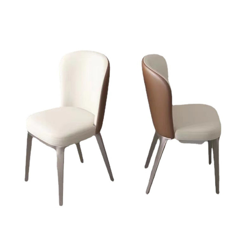 Contemporary Kitchen Dining Side Chair Upholstered Armless Chair