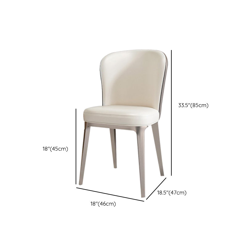 Contemporary Kitchen Dining Side Chair Upholstered Armless Chair