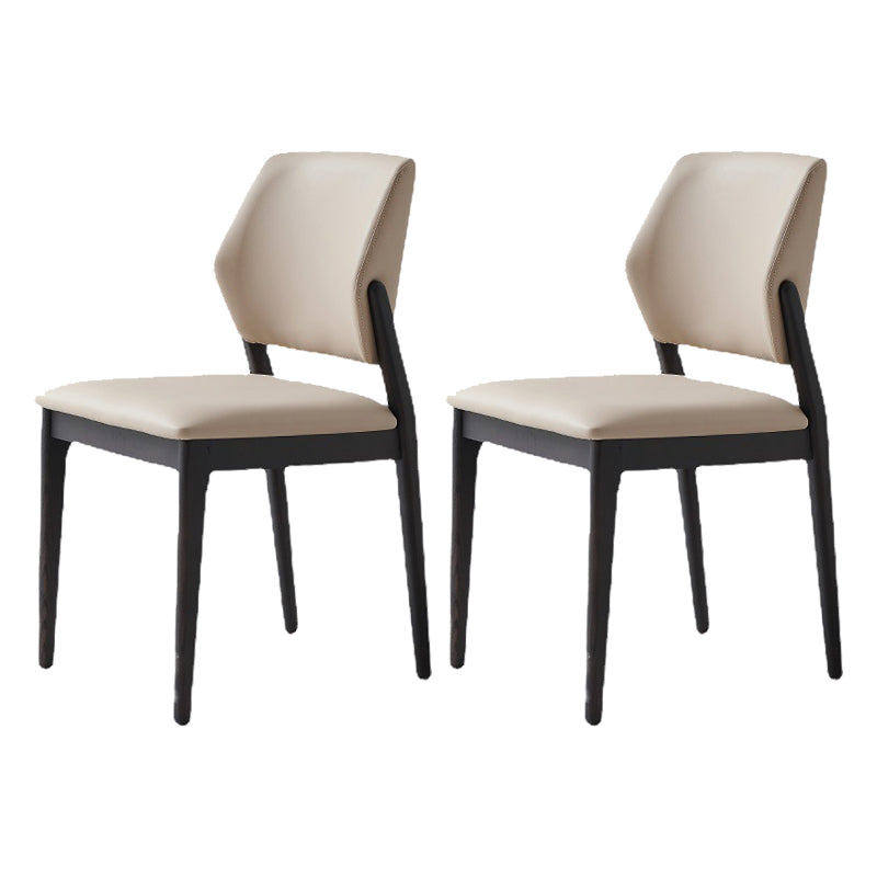 Dining Room Kitchen Chair Open Back Solid Wood Legs Dining Side Chair