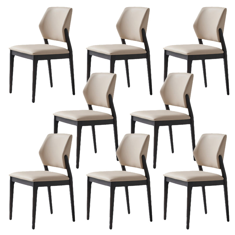 Dining Room Kitchen Chair Open Back Solid Wood Legs Dining Side Chair