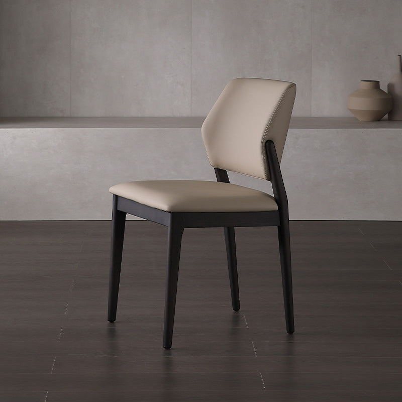 Dining Room Kitchen Chair Open Back Solid Wood Legs Dining Side Chair