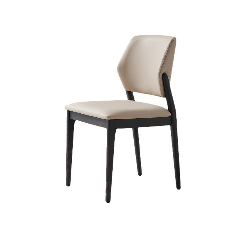 Dining Room Kitchen Chair Open Back Solid Wood Legs Dining Side Chair