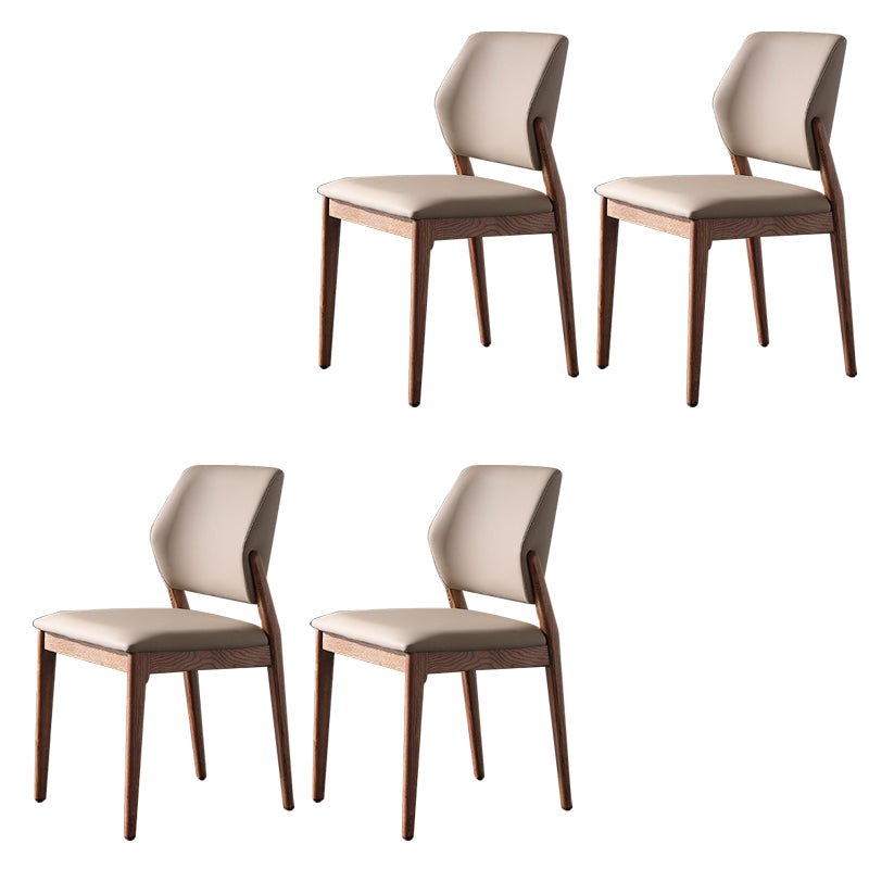 Dining Room Kitchen Chair Open Back Solid Wood Legs Dining Side Chair